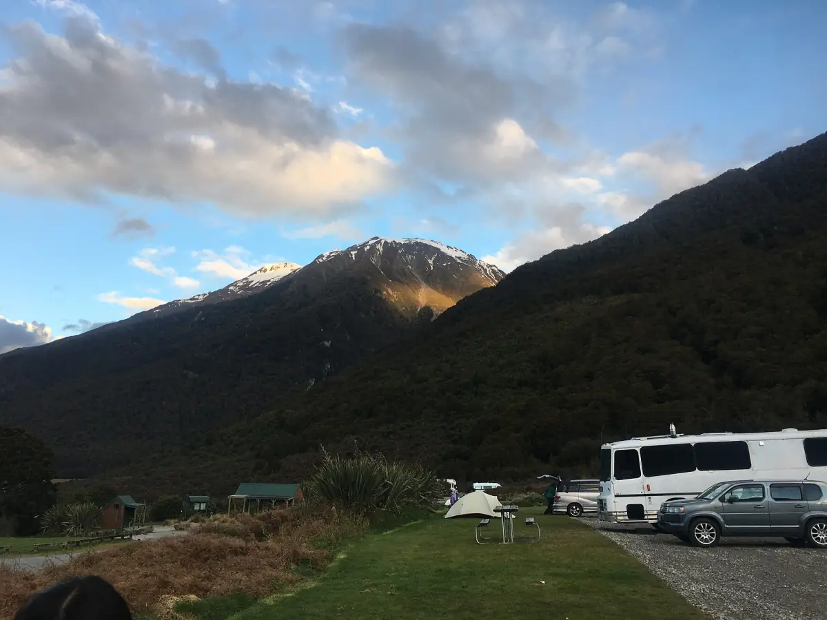 Cameron Flat campground at dawn